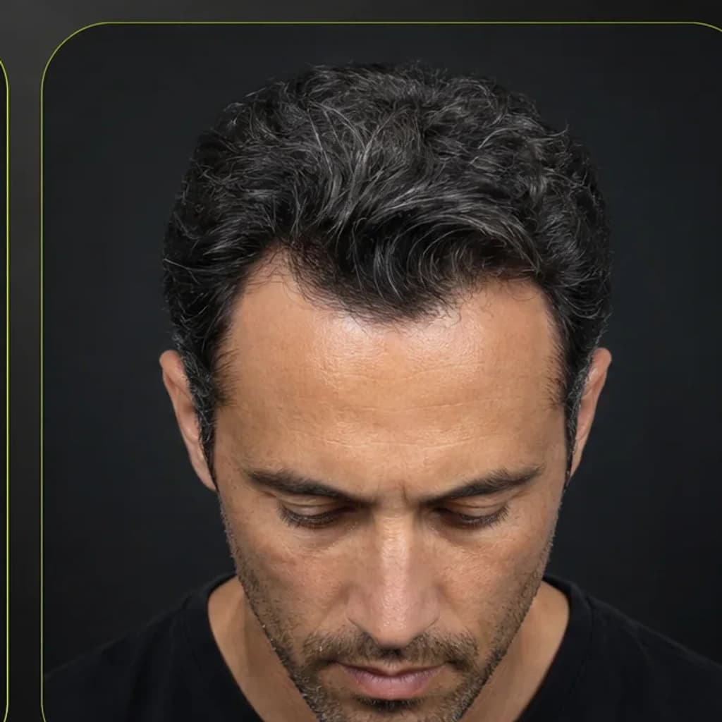Front hairline guided scan angle